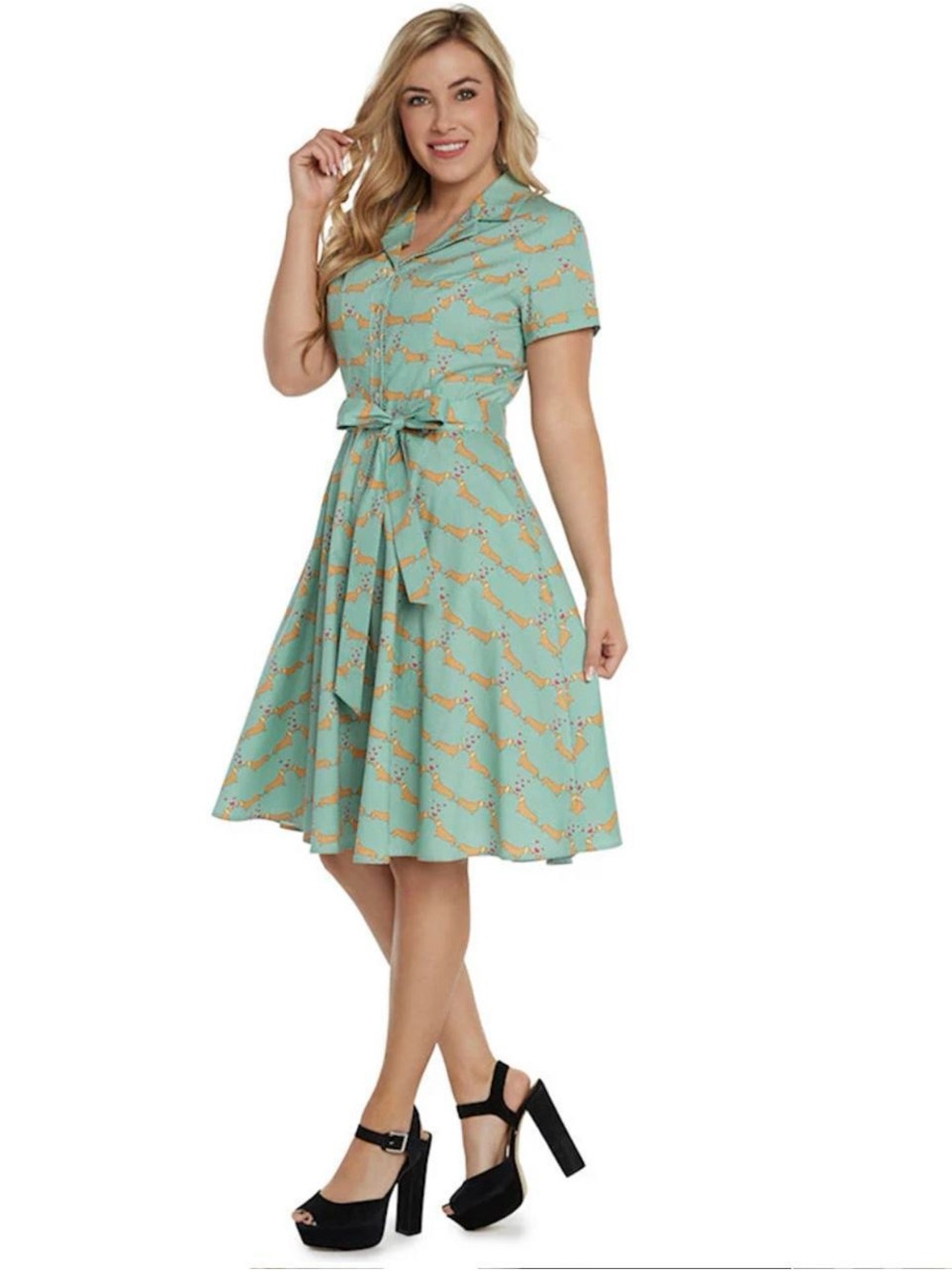 Eva rose vintage dog dress size small